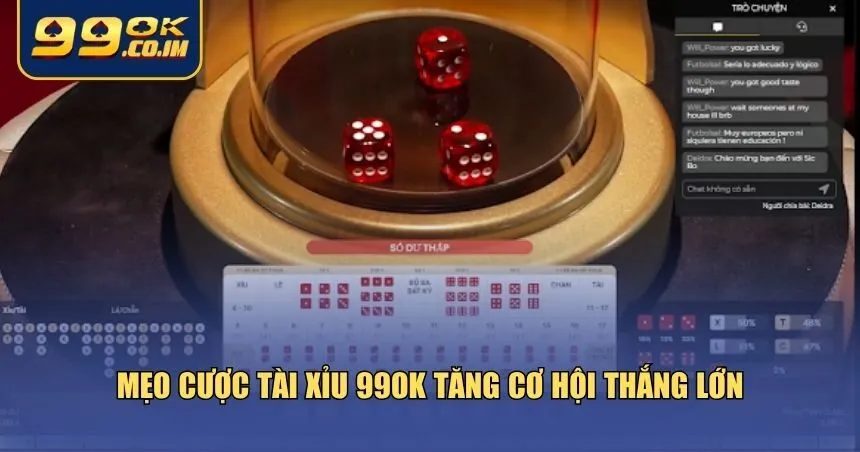 Hướng Dẫn Chơi Tài Xỉu 99ok - Cảm Giác Hồi Hộp Với Mỗi Ván Cược Tài Xỉu 99ok cũng cần chiến lược hợp lý để gia tăng cơ hội chiến thắng